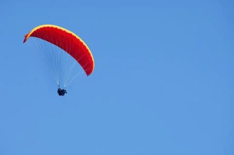 Skydiver Parachute open Foto stock