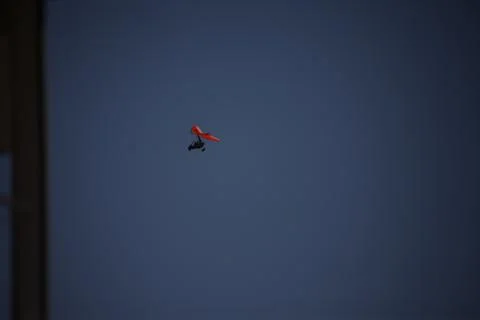 Skydiver Parachute open Stock Photos
