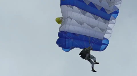 Skydiver soars in the sky. Stock Footage 66782938