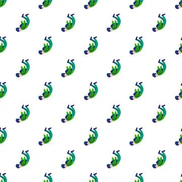 Skydivers falling down seamless pattern background 스톡 일러스트