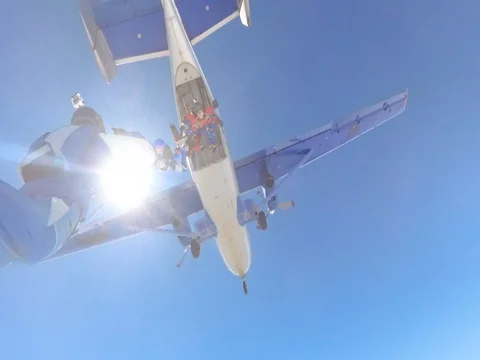 Skydivers Stockbeeldmateriaal 77310671