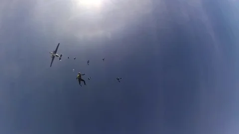Skydivers 스톡 동영상 89298254