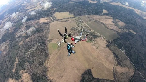 Skydivers 스톡 동영상 164712182