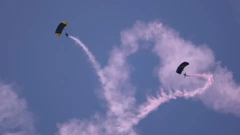 Skydivers Stock Footage 172436807
