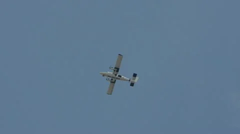 Skydivers jumpring from airplane Stock Footage 10899049