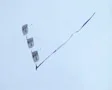 Skydivers Parachuting In Formation SD Footage