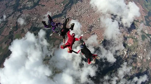 Skydiving 4 way team Vidéo 133378333