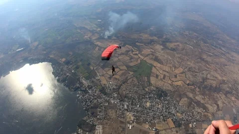 Skydiving. Canopy piloting Stock Footage 231078790