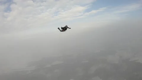 Skydiving. Deployment Stock Footage 147710813