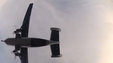 Skydiving. Exit. Stock Footage 92719945