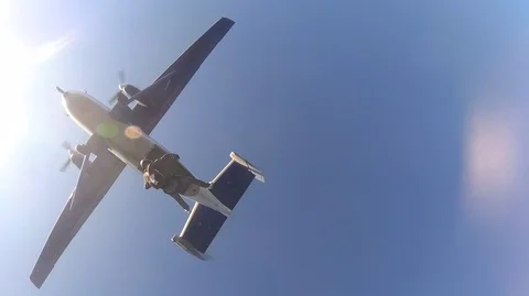 Skydiving. Exit Stock Footage 94363927