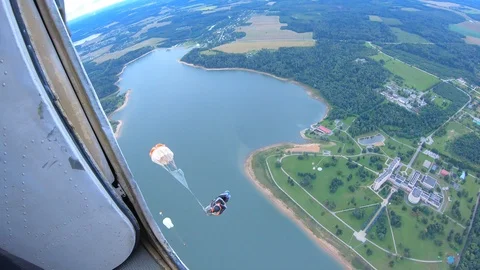 Skydiving. Exit 스톡 동영상 115658219