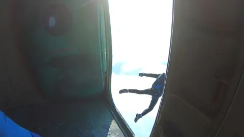Skydiving. Exit Stock Footage 167627607