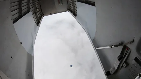 Skydiving. First-pesrson view Video stock 112325605