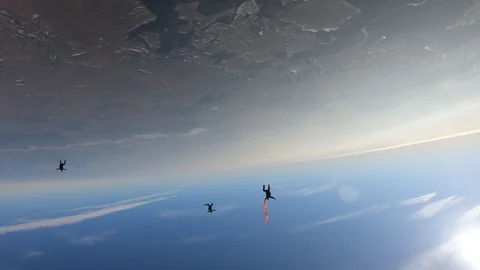 Skydiving Video stock 125436138