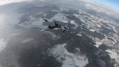 Skydiving. Formation Vidéo 150854588