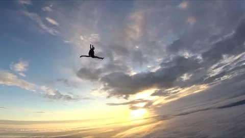 Skydiving. Freestyle Stock Footage 91182581