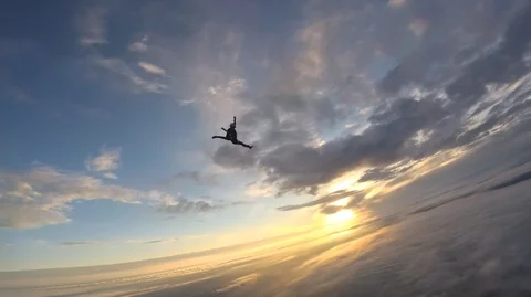 Skydiving. Freestyle. Video stock 91182605