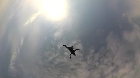 Skydiving. Freestyle. Video stock 93063655