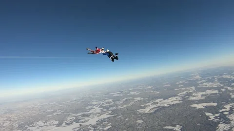 Skydiving. Fun jump Video stock 146810024