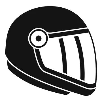 Skydiving helmet icon, simple style Ilustración de archivo