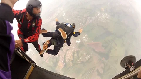 Skydiving Instructors Course Stock Footage 113516995