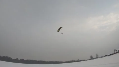 Skydiving. Landing Video stock 169388071