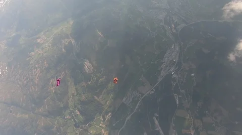 Skydiving new Stock Footage 109000042