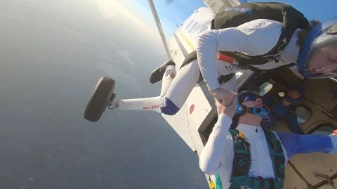 Skydiving new Stock Footage 124961490