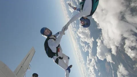 Skydiving new Stock Footage 136753855