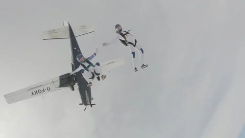 Skydiving new Stock Footage 136753919