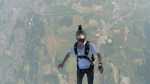 Skydiving in Norway Stock Footage 66906859