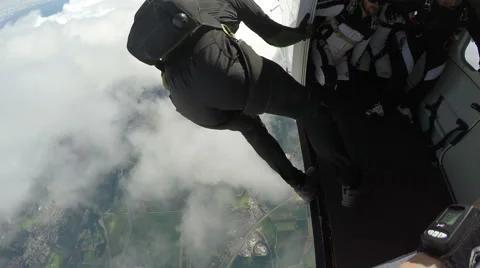 Skydiving in Norway Stock Footage 66912025