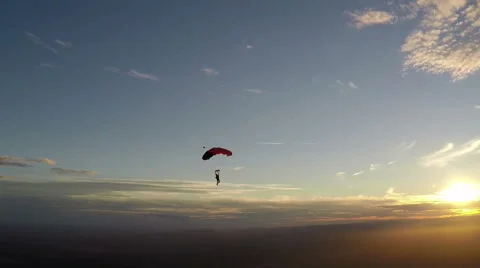 Skydiving in Norway Stock Footage 66983772