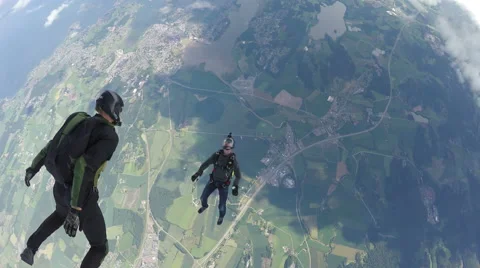 Skydiving in Norway Video stock 67008785