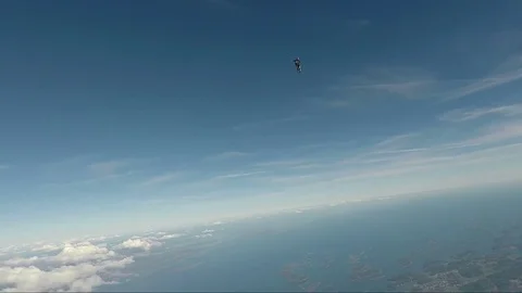 Skydiving in Norway Stock Footage 75607188