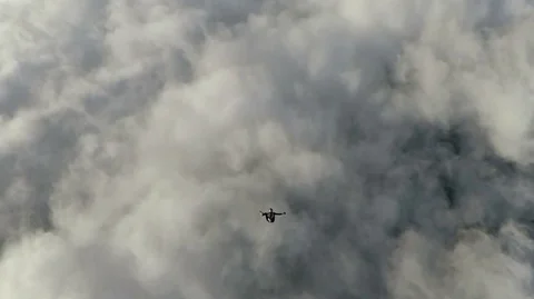 Skydiving in Norway Stock Footage 76569991