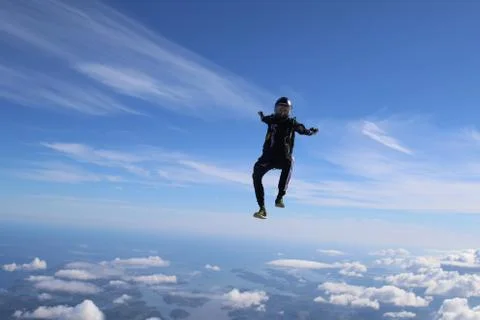 Skydiving in Norway Stock Photos