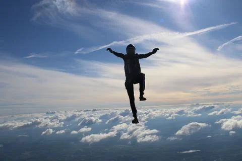 Skydiving in Norway Stock Photos