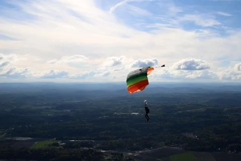 Skydiving in Norway Foto stock