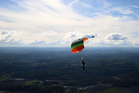 Skydiving in Norway Stock-Fotos