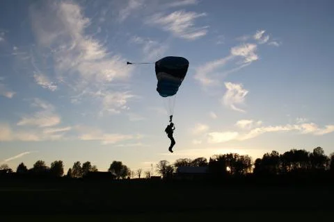 Skydiving in Norway Stock Photos
