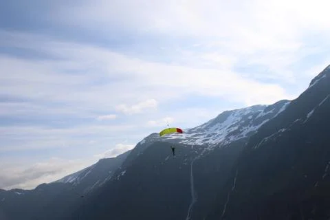 Skydiving in Norway Stock Photos