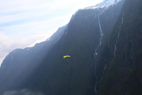 Skydiving in Norway Stock Photos