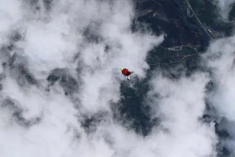 Skydiving in Norway Stock-Fotos