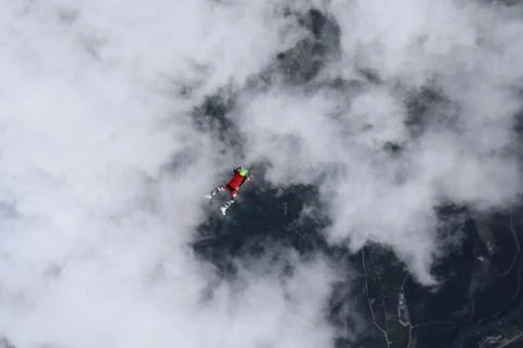 Skydiving in Norway Stock Photos