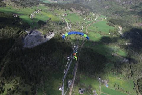 Skydiving in Norway Stock-Fotos