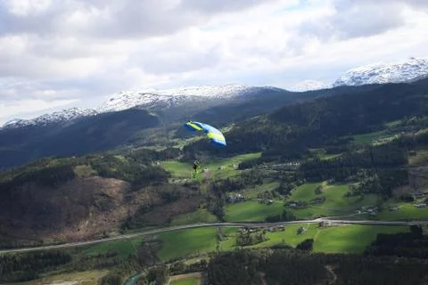 Skydiving in Norway Stock Photos