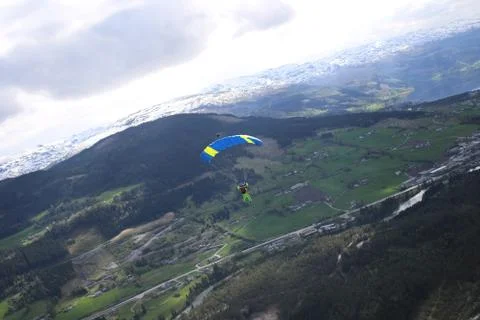 Skydiving in Norway Stock Photos