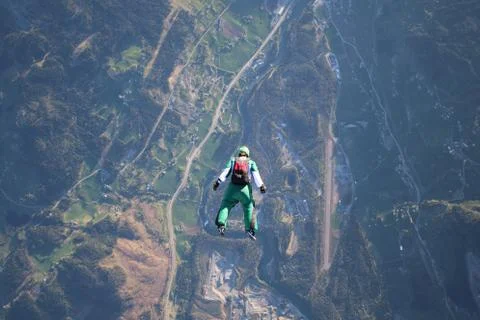 Skydiving in Norway Stock-Fotos